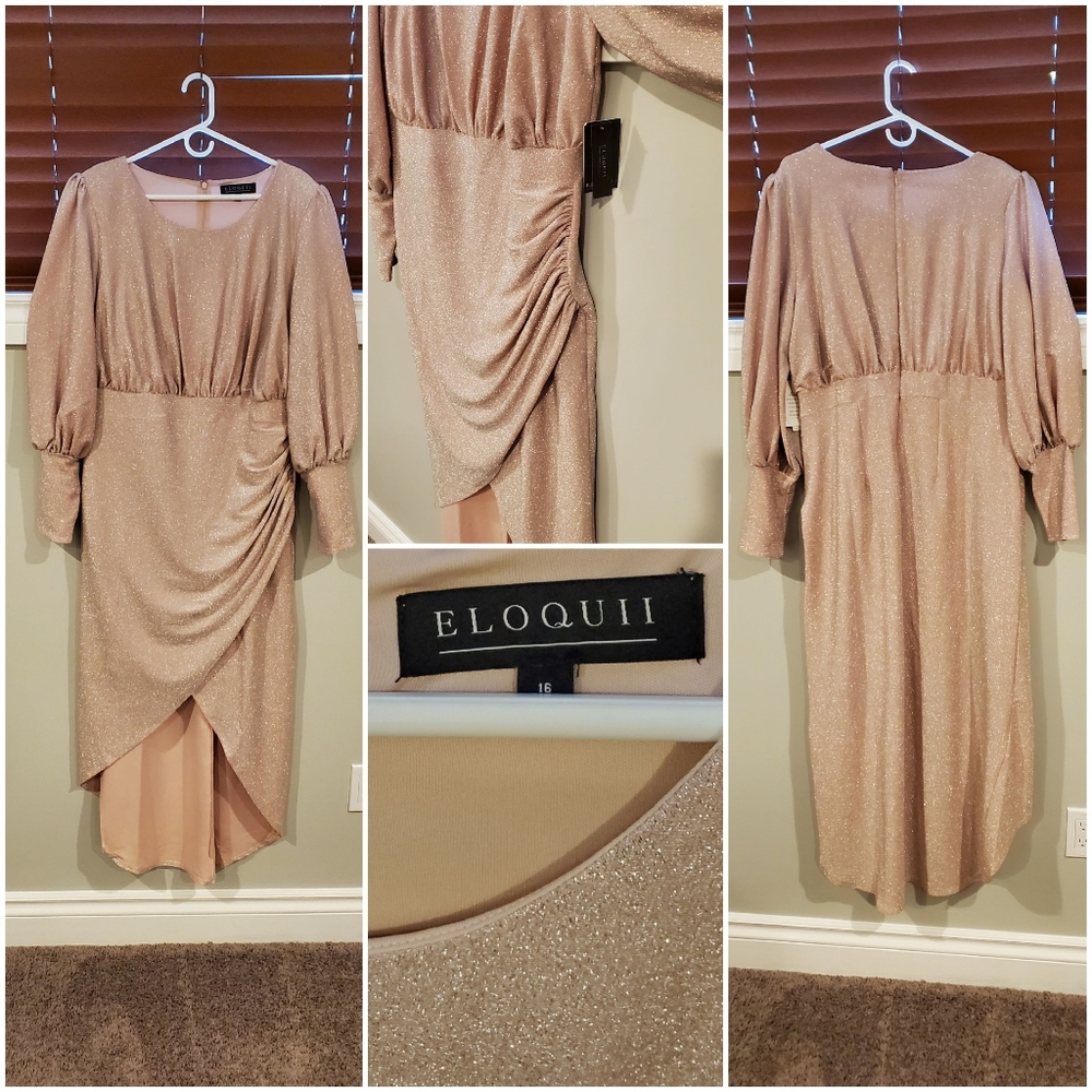 Sparkle Maxi Dress with Wrap Skirt